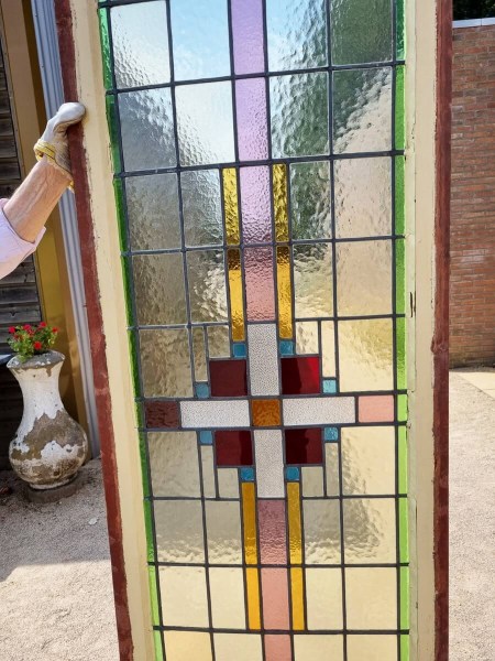 Art deco, hoge, glas in lood, deuren, ramen, panelen, memphis, stijl- ,stained, glass ,panels-windows-00005
